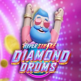 Hyper Strike Diamond Drums slot logo by Gameburger Studios at Buitenlands CasinoHyper Strike Diamond Drums