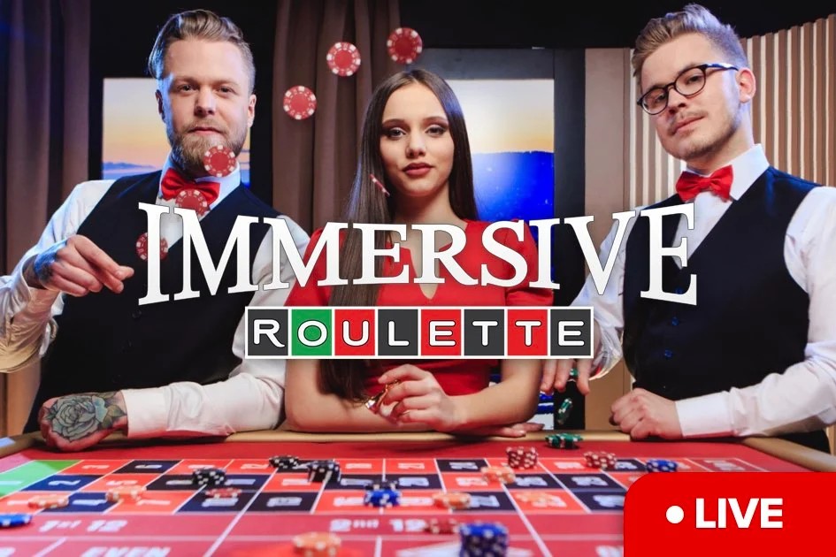 Immersive Roulette slot icon by Evolution, available at Buitenlands Casino