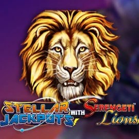Stellar Jackpots with Serengeti Lions slot logo by Lightning Box Game at Buitenlands CasinoStellar Jackpots with Serengeti Lions